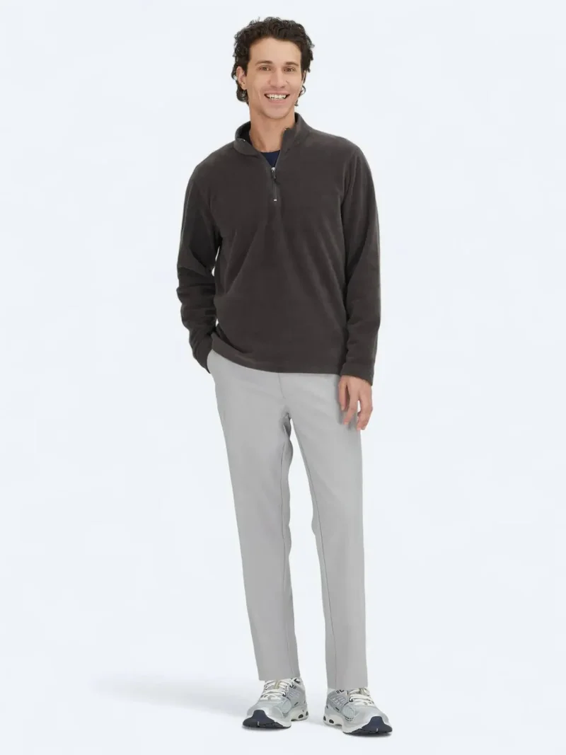 Kip Hard Coal Turtleneck Plain Sweatshirt