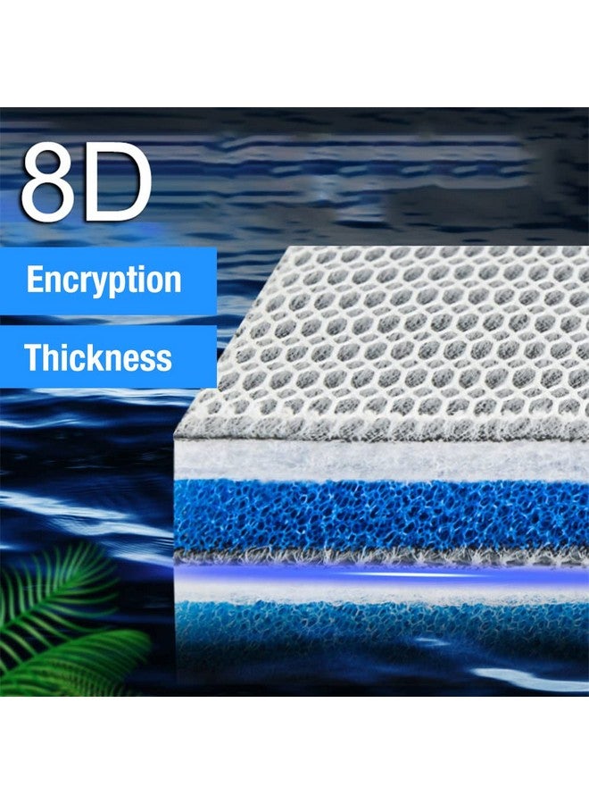 Qpets® 30 * 40cm Aquarium Filter High Density 8 Layer Filter Cotton Reusable Aquarium Filter Pad,Fish Tank Aquarium Tank Sponge Filter Cuttable Aquarium Filter s for Medium Fish Tank - Image 2