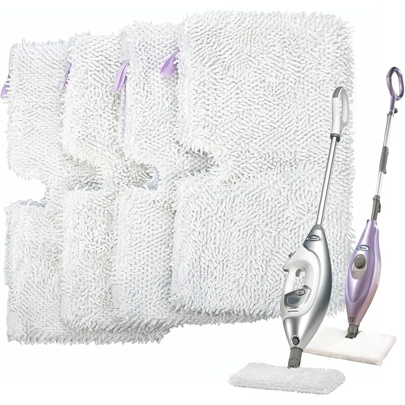 F Flammi Flammi Steam Pocket Mop Replacement Pads for Shark S3500 Series S3501 S3601 S3550 S3901 SE450 S3801CO S3601D S2901 S2902 Steam Pocket Mop, 4 Pack - Image 1