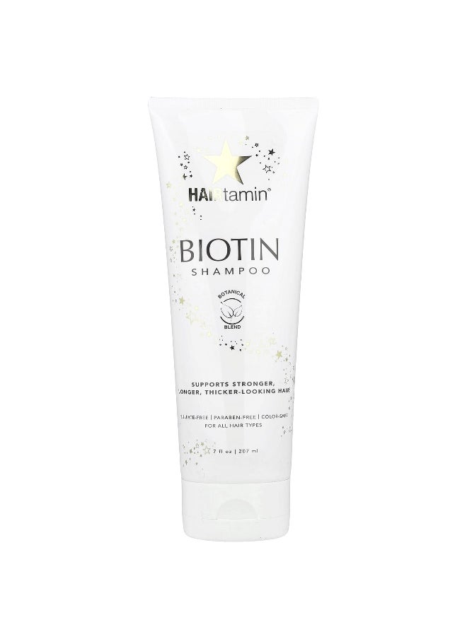 Hair Tamin HAIRtamin, Biotin Shampoo, Botanical Blend, 7 fl oz (207 ml)  - Image 1