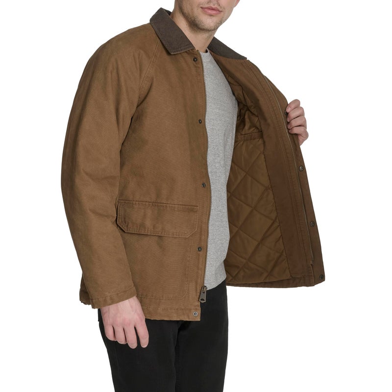 Levi's Men's Cotton Barn Jacket with Corduroy Collar, Brown Canvas, XX-Large - Image 2