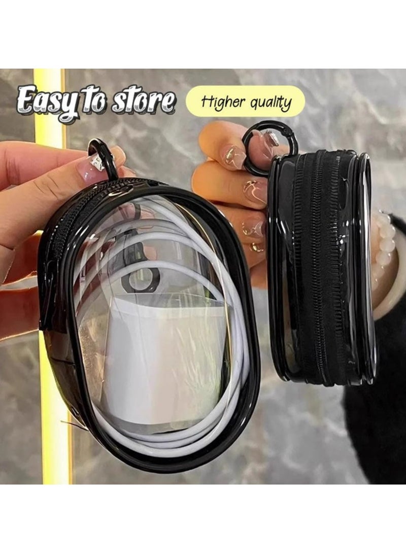 أوزيغالور حقيبة تنظيم شاحن الهاتف للحقيبة اليدوية، حافظة تنظيم الأسلاك للسفر (مجموعة من قطعتين، ألوان مختلطة) - Image 4