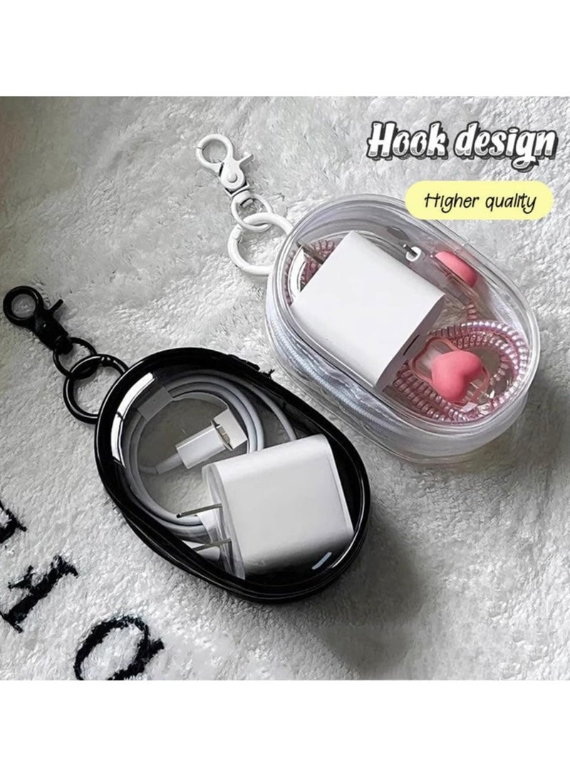 أوزيغالور حقيبة تنظيم شاحن الهاتف للحقيبة اليدوية، حافظة تنظيم الأسلاك للسفر (مجموعة من قطعتين، ألوان مختلطة) - Image 5