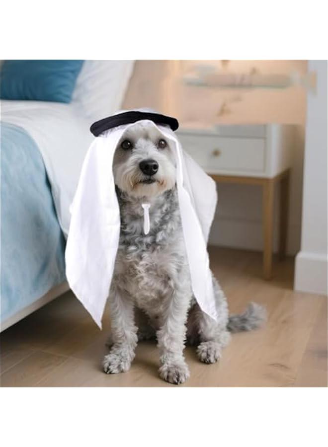 Arab-Style Cat Hat - Washable Pet Costume for   Cosplay, Quick-Dry Fun Dress-Up accessory for Cats and Small Dogs - Image 4