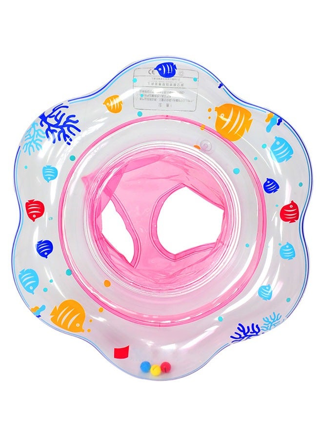 HAWAWA Pink Baby Swimming Ring Floats with Safety Seat Double Baby Airbags Floating PVC Inflatable for 6-24 months Children Waist Float Ring  ﻿ - Image 1
