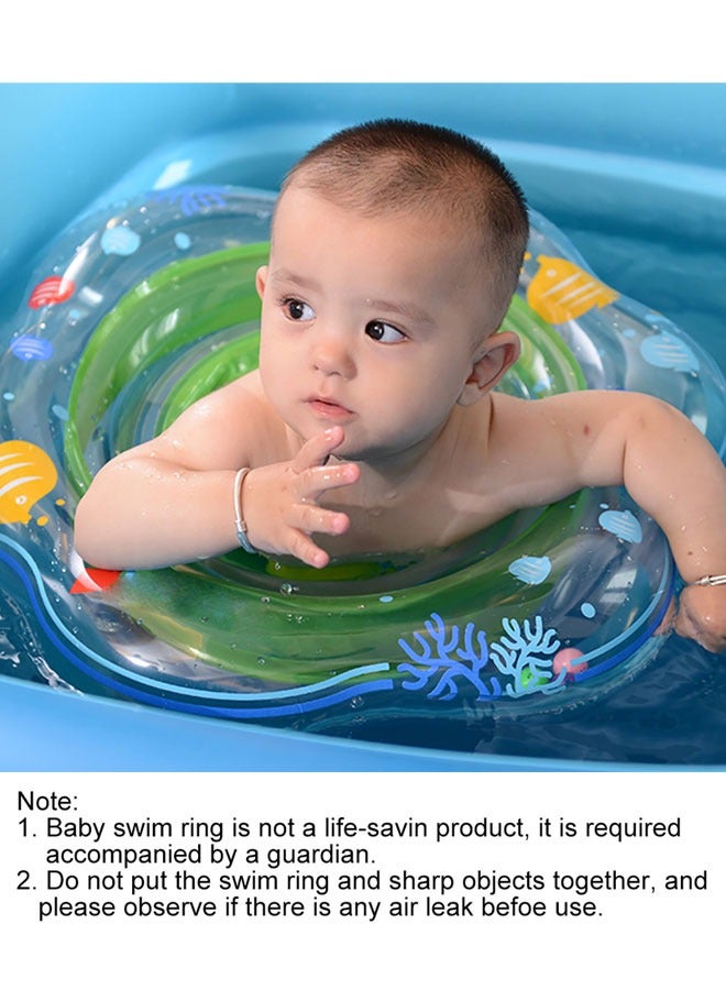 HAWAWA Pink Baby Swimming Ring Floats with Safety Seat Double Baby Airbags Floating PVC Inflatable for 6-24 months Children Waist Float Ring  ﻿ - Image 4