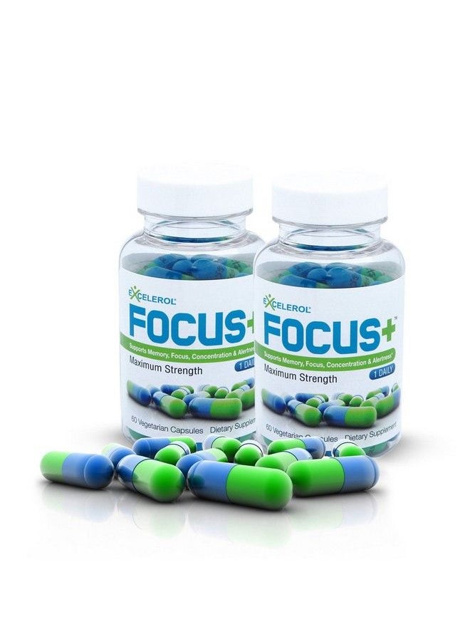 Excelerol - Focus Plus Brain Supplement Memory Support Capsules (120 Capsules) - Image 1