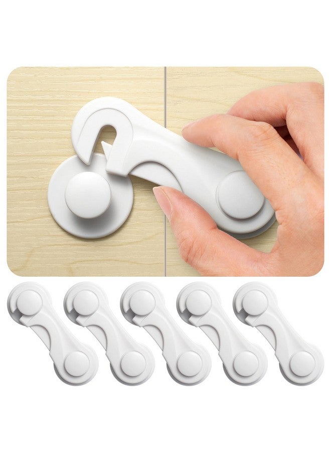 Inaya 6-Pack Child Proof Locks for Cabinet Doors, Pantry, Closet, Wardrobe, Cupboard, Drawers - 3M - No Drilling - Child Safety Locks for Cabinets and Drawers - Baby Proofing Cabinet Lock - Image 1