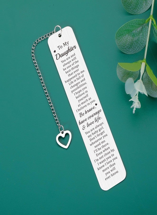 FOOZDEEVAAQ Daughter Gifts from Mom Dad Daughter 16-18th Birthday Gift for College Girls Easter Basket Stuffers College Dorm Room Essentials for Girl Bridal Shower Off to College Back to School Bookmark Valentine - Image 2