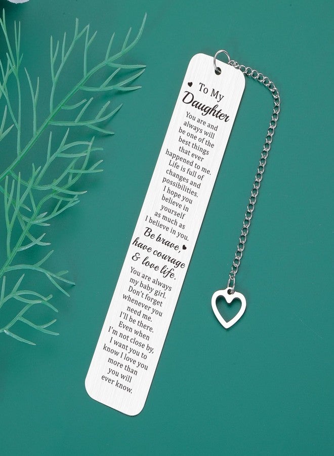 FOOZDEEVAAQ Daughter Gifts from Mom Dad Daughter 16-18th Birthday Gift for College Girls Easter Basket Stuffers College Dorm Room Essentials for Girl Bridal Shower Off to College Back to School Bookmark Valentine - Image 3