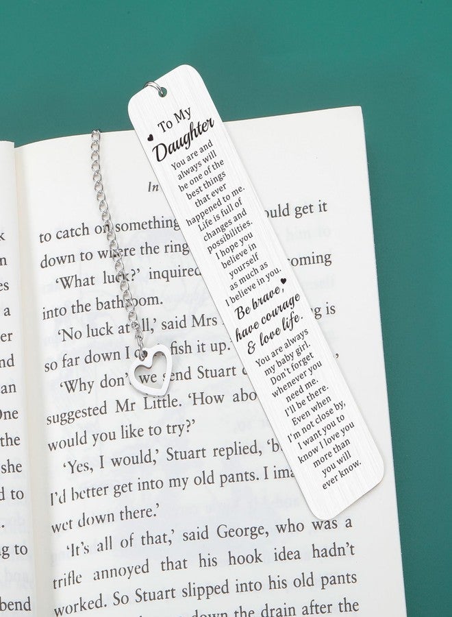FOOZDEEVAAQ Daughter Gifts from Mom Dad Daughter 16-18th Birthday Gift for College Girls Easter Basket Stuffers College Dorm Room Essentials for Girl Bridal Shower Off to College Back to School Bookmark Valentine - Image 4