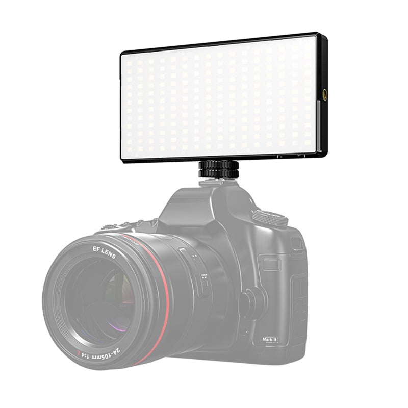 مصباح فيديو LED: 192 كرة إضاءة مع مؤشر تجاوب الألوان CRI 95+ ودرجات حرارية من 2500K إلى 9000K وآلوان مزدوجة - مصباح LED محموس صغير ومُحكم الحجم مع تركيبات متعددة للتصوير بالفيديو للمقاطع القصيرة (الفلوجينغ) والبث المباشر والاجتماعات الفيديو والتصوير الفوتوغرافي أثناء التنقل - Image 1
