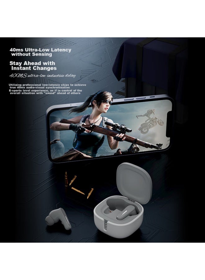 Sibyl Wireless Bluetooth Headphones With Noise Cancellation, Low Latency For Music, Gaming, Calls, In-ear Design, Compatible With Huawei, Apple, Honor, Oppo, Xiaomi, Vivo, Pink - Image 5