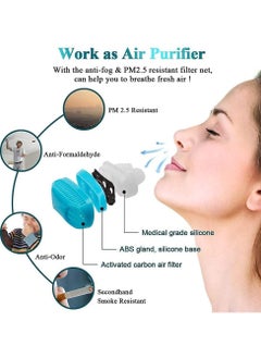KASTWAVE Anti Snoring Devices Solution Stopper Nose Vent Clip Air Purifier- Blue  - Image 5