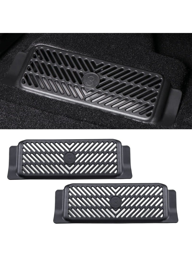 Y&D Backseat Air Vent Cover for Tesla Model 3, Rear Under Seat Condition Outlet Grille Protector, Compatible with 2016-2023 Flow Protection, 2 Pack  - Image 1