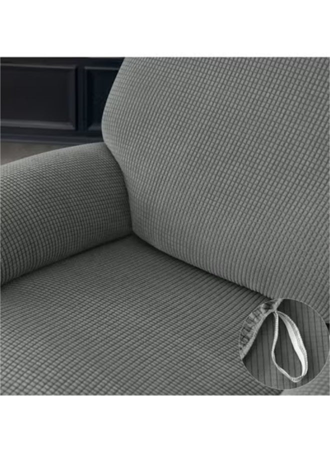 Beauenty 4pcs/set Jacquard Recliner Chair Slipcover, Protector For Recliners Couch Cover - Image 5