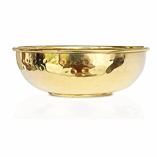 LandSlide Brass Handmade Decorative Bowl, Multipurpose 2 Piece (Gold - 4.5 X 1.75 Inch), 250 ML - Image 5