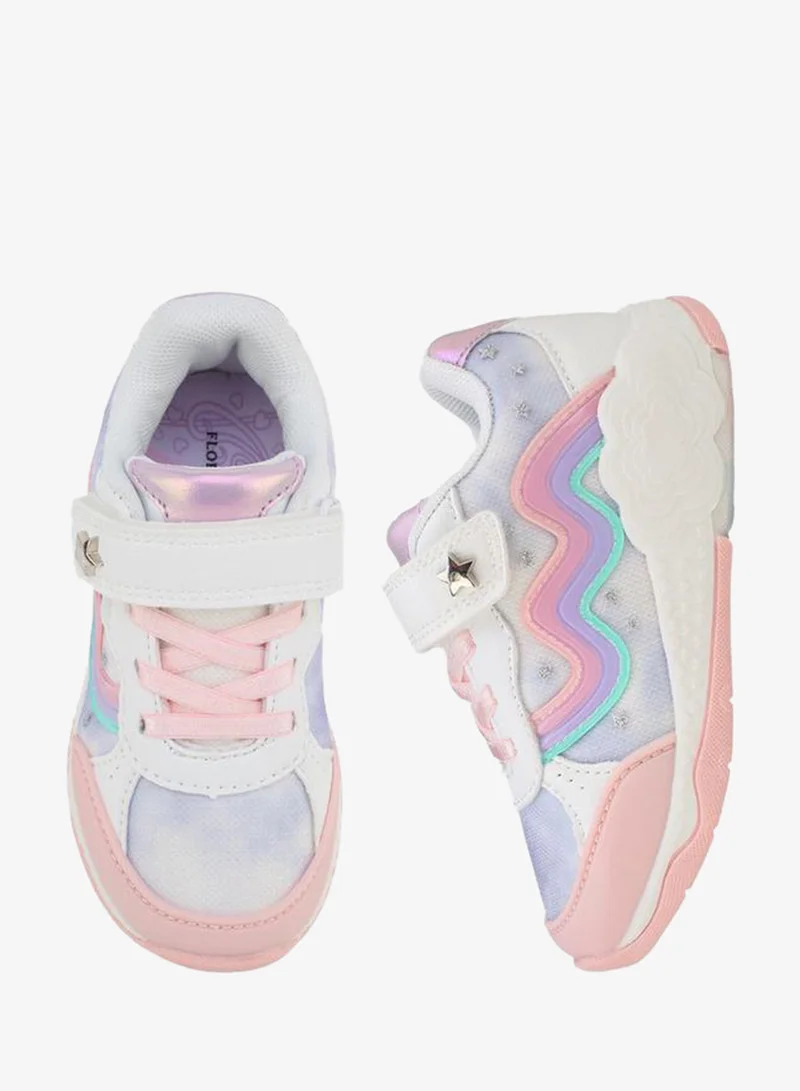 Girls Hook & Loop Ankle School Sneakers