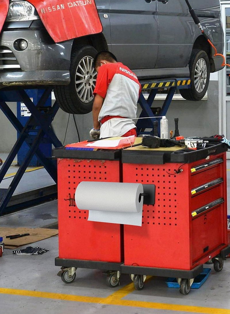 Excefore Black Magnetic Paper Towel Holder, Conveniently Mountable for Kitchen, Refrigerator, Grill, Toolbox, Garage, and More - Image 5