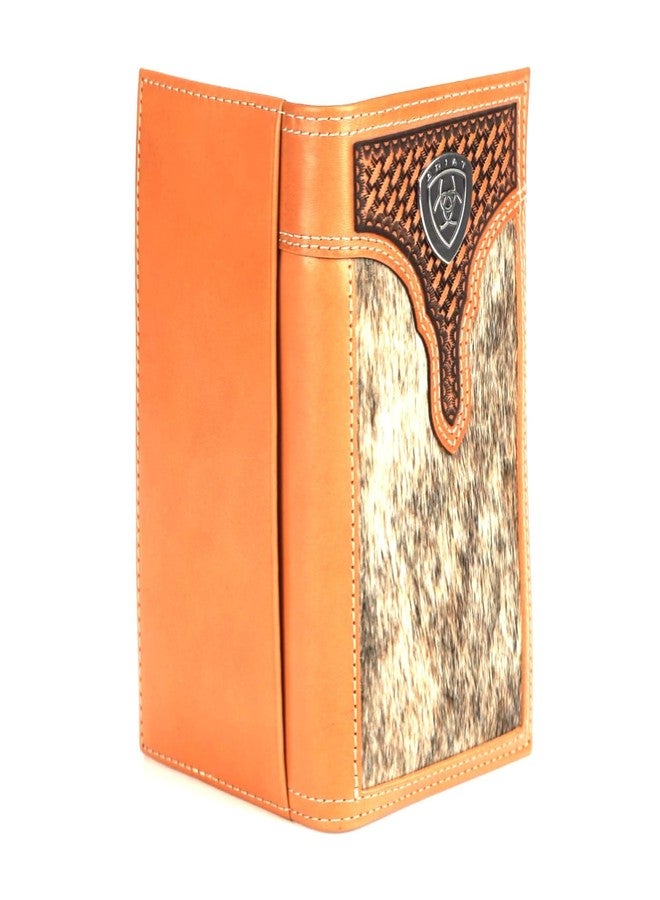 ARIAT Calf Hair Basketweave Rodeo Wallet, Natural - Image 2