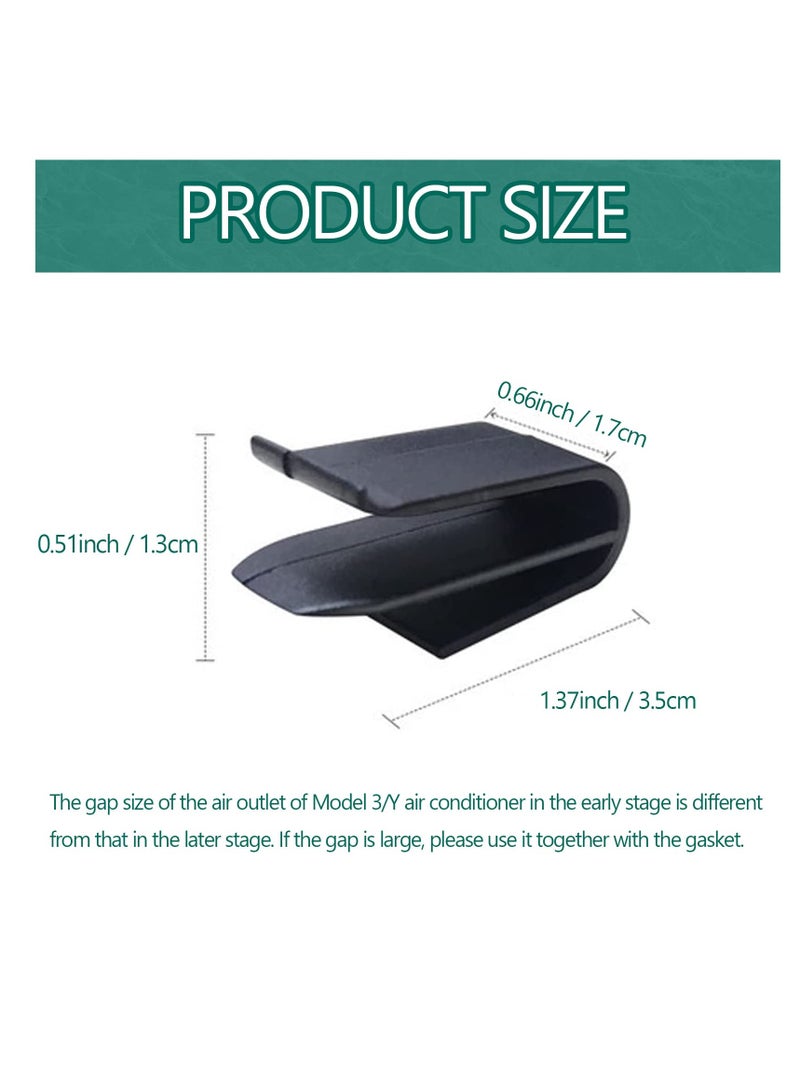 SYOSI Air Freshener Adapter Clips Compatible with Tesla Model 3 / Y 2017-2023, 4 Pack Airvent Clips Fresheners Holder with Spacers Center Console Holders Upgrade Accessories (Air Freshener NOT Included) - Image 3