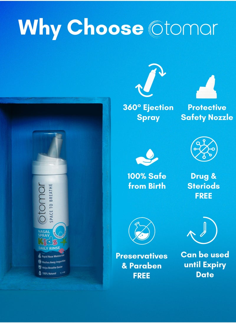 Daily Rinse Kids Nasal Saline Spray 50 ML Pack Of 2 - pzsku/Z7C5B0791BC00ABE0162DZ/45/_/1687346996/4a161cac-f190-4970-84d5-0bdd869df601