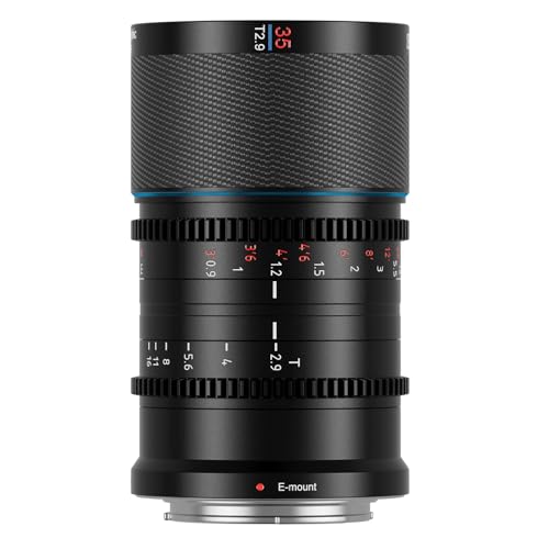 SIRUI Saturn 35mm T2.9 1.6X Full Frame Carbon Fiber Anamorphic Lens, Cine Lens for E Mount Cameras, 418g (Neutral Flare) - Image 1