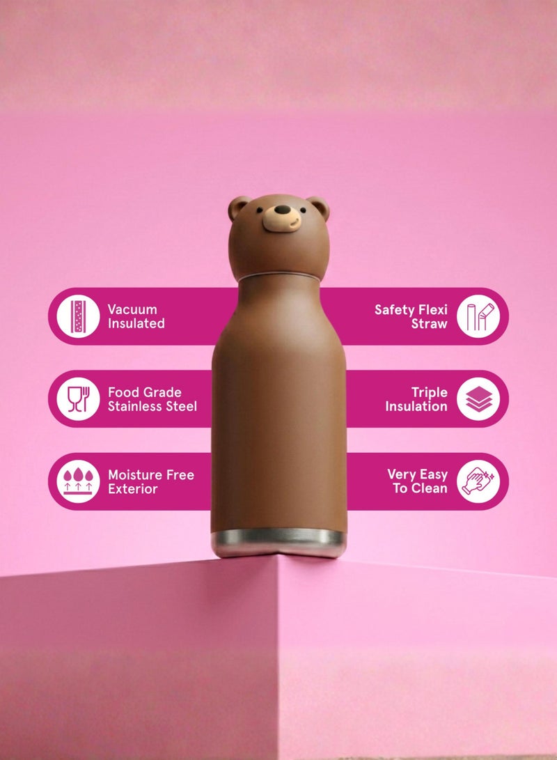 asobu Brown Bear Bestie Bottle - Image 3