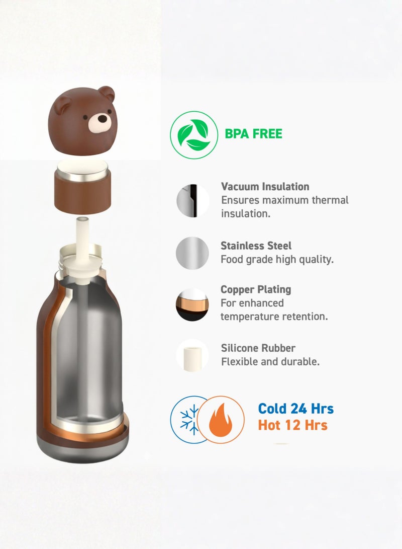 asobu Brown Bear Bestie Bottle - Image 5