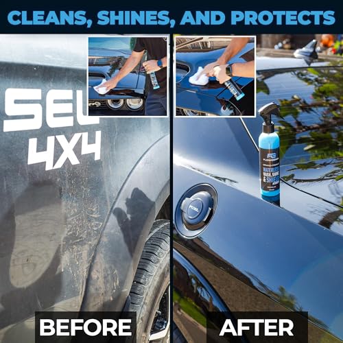 Flowgenix™ Waterless Car Wash Spray - Grand Finale - Motorcycle Cleaner & Car Wax Spray Polish (8 oz) - Ceramic Coating - Incl. 2 Microfiber Towels - Quick Detailer Spray to Make Your Vehicle Shine - Image 3