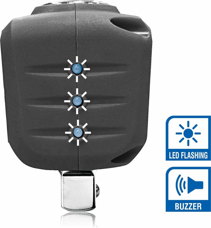 Durofix RM602-4A (25 to 250 ft-lbs.) Digital Torque Adapter with Buzzer and LED Flash Notification – ISO 6789 Standards with Certificate of Calibration - Image 2