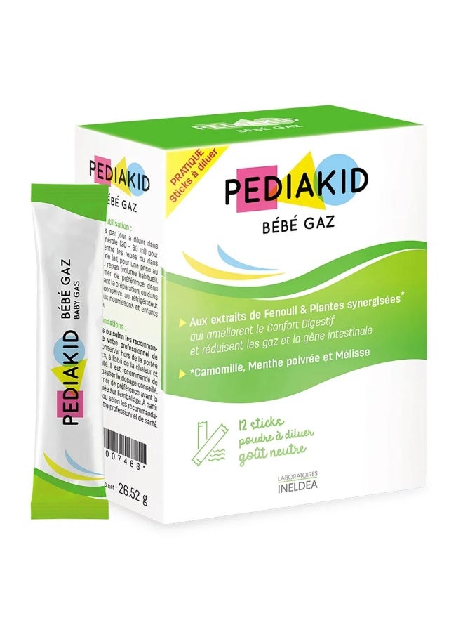 Pediakid Baby Gas Sticks 12