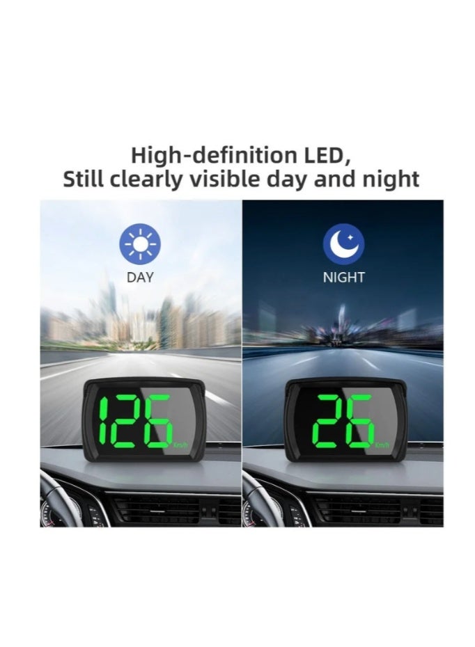 Car HUD Speedometer, Clear Speed Display, Voice Alerts, USB Power Cable - Ideal for Cars, Trucks, Buses - KM/H - Image 5