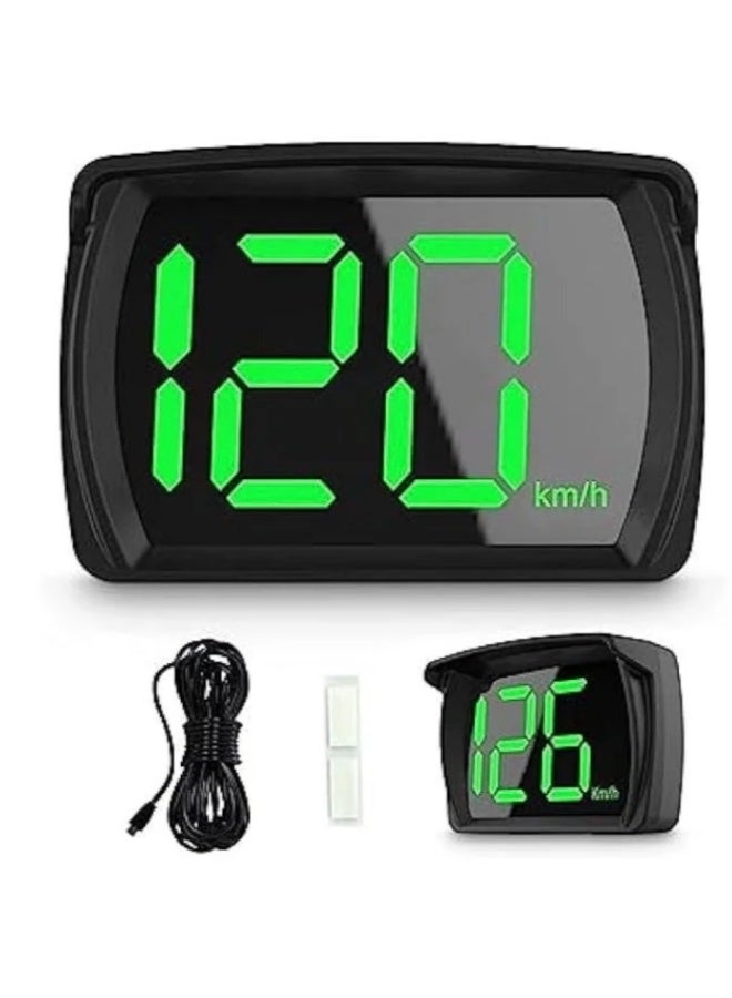 Car HUD Speedometer, Clear Speed Display, Voice Alerts, USB Power Cable - Ideal for Cars, Trucks, Buses - KM/H - Image 1