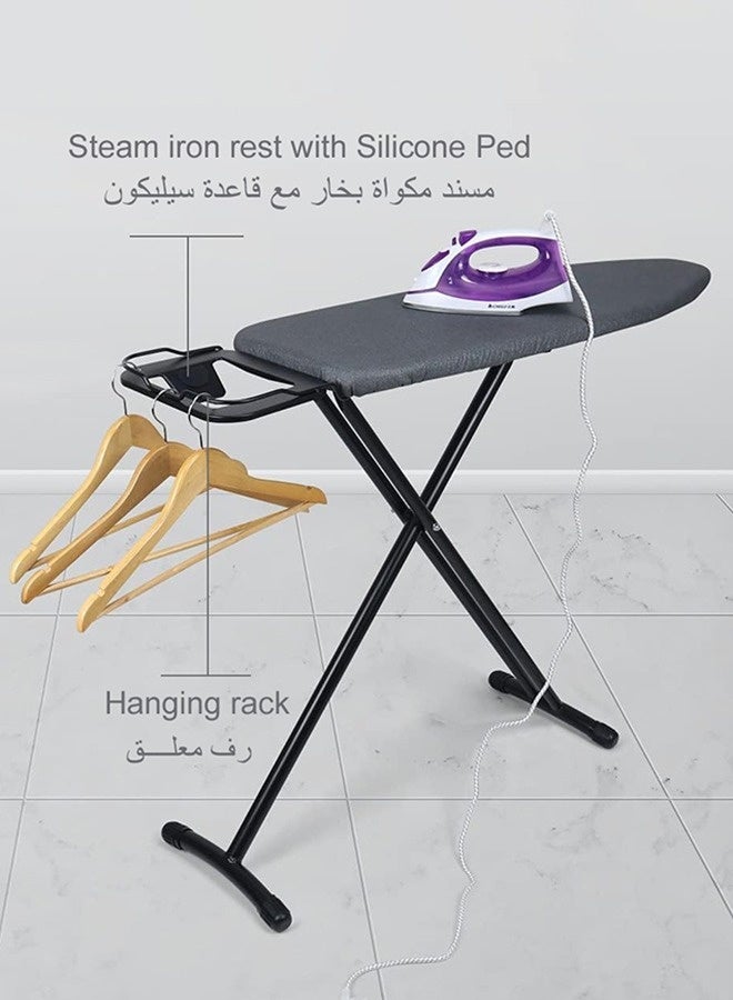 dida-cosmos Ironing Board with a Black Heat-Resistant Cover. Fabric size 102 x 33 cm - Image 3