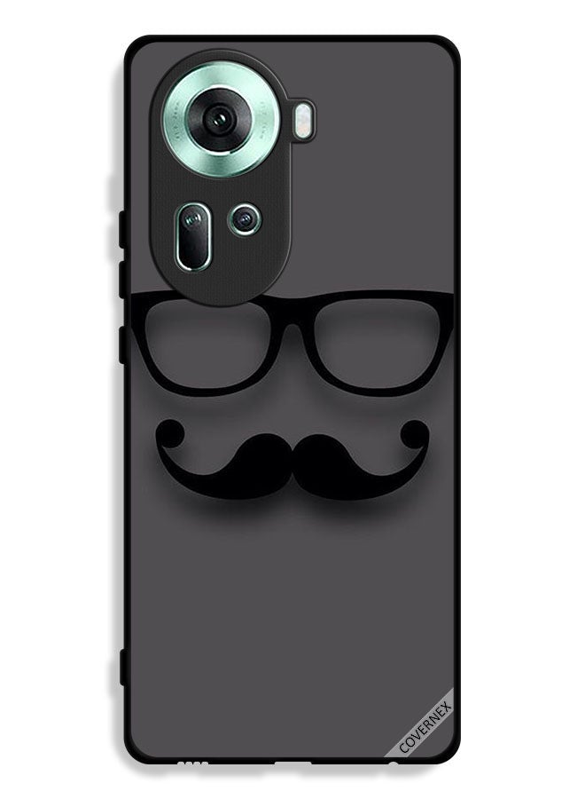 Covernex Oppo Reno11 5G Protective Case Cover Glass & Mustache - Image 1