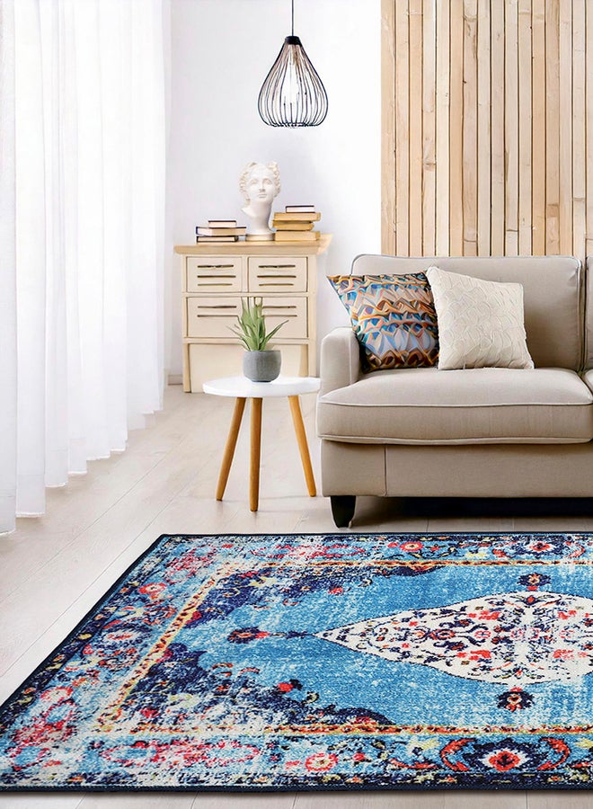 Status Contract Rugs for Living Room Printed Carpet for Living Room Decor|Anti Skid Backing Home Essentials| Boho Rugs for Living Room, Polyester, 152 X 213 Cm  - Image 1