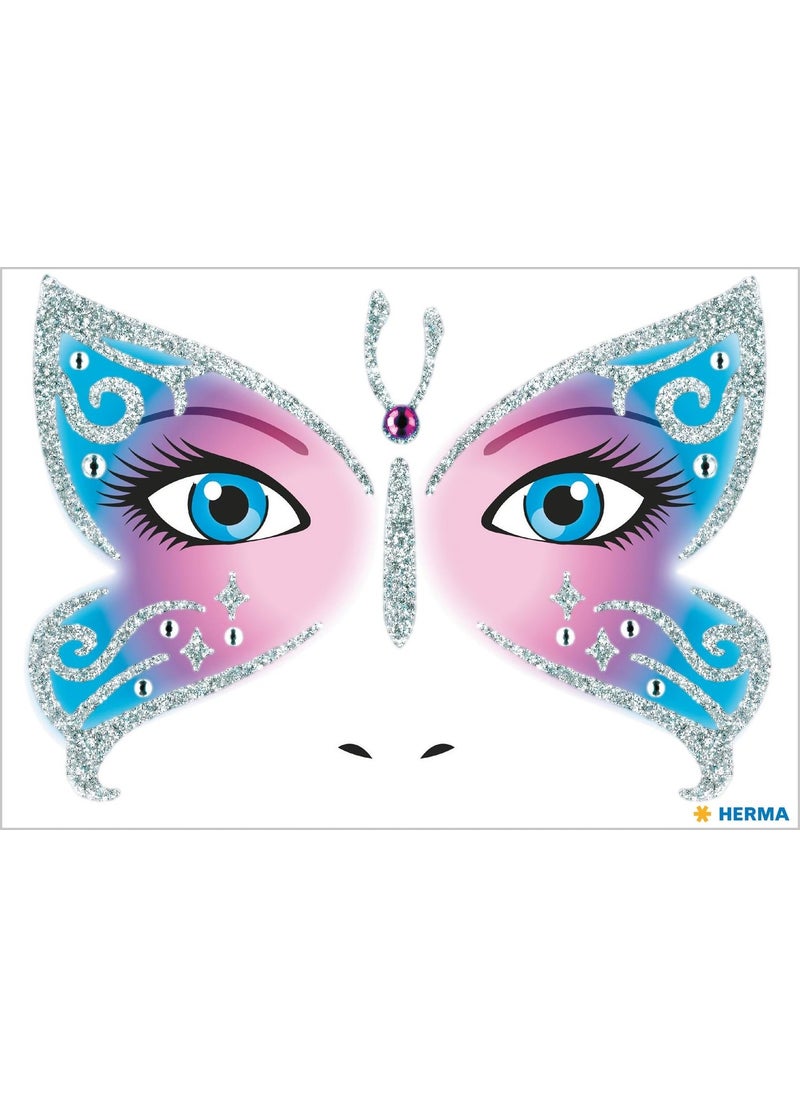 Herma Face Art Decor Face Decoration Sticker Butterfly  - Image 2