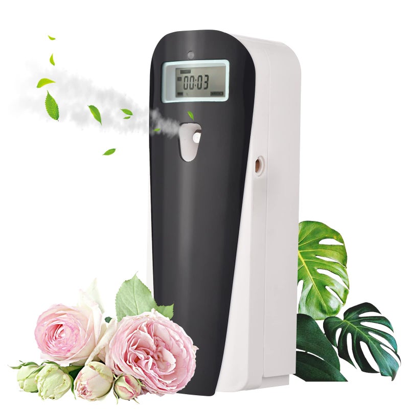 تومفوركس موزع معطر جو أوتوماتيكي قابل للبرمجة مع شاشة LCD، سعة 415 مل، أسود، للتركيب على الحائط أو الوقوف الحر - Image 3