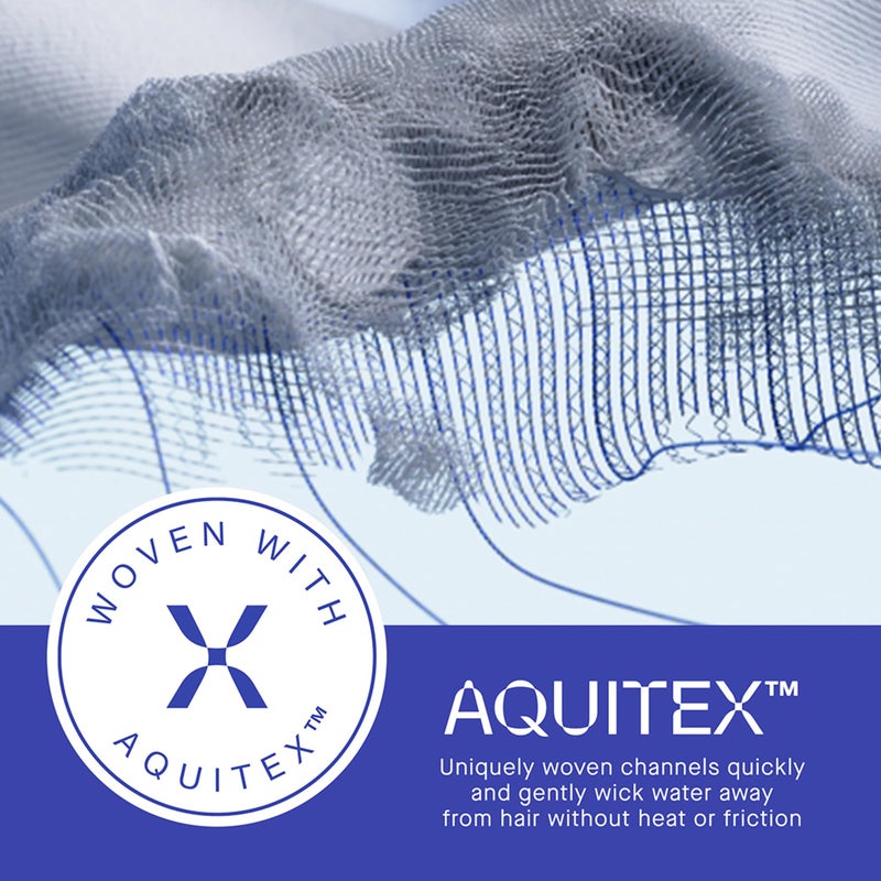 AQUIS AQUIS Hair Wrap Hair-Drying Tool, Water-Wicking, Ultra-Absorbent Recycled Microfiber, 10''x29''  - Image 5