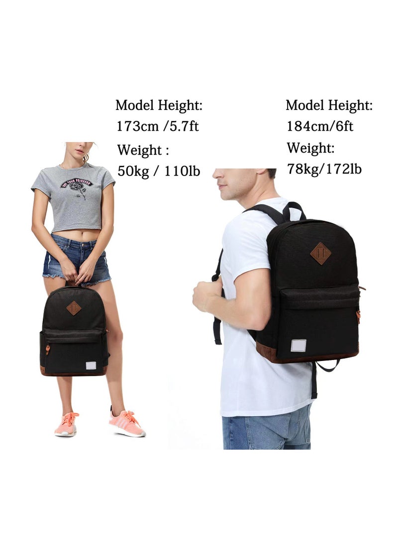 SIJINIAO - SIJINIAO Women's Backpack Classic Black - Image 1