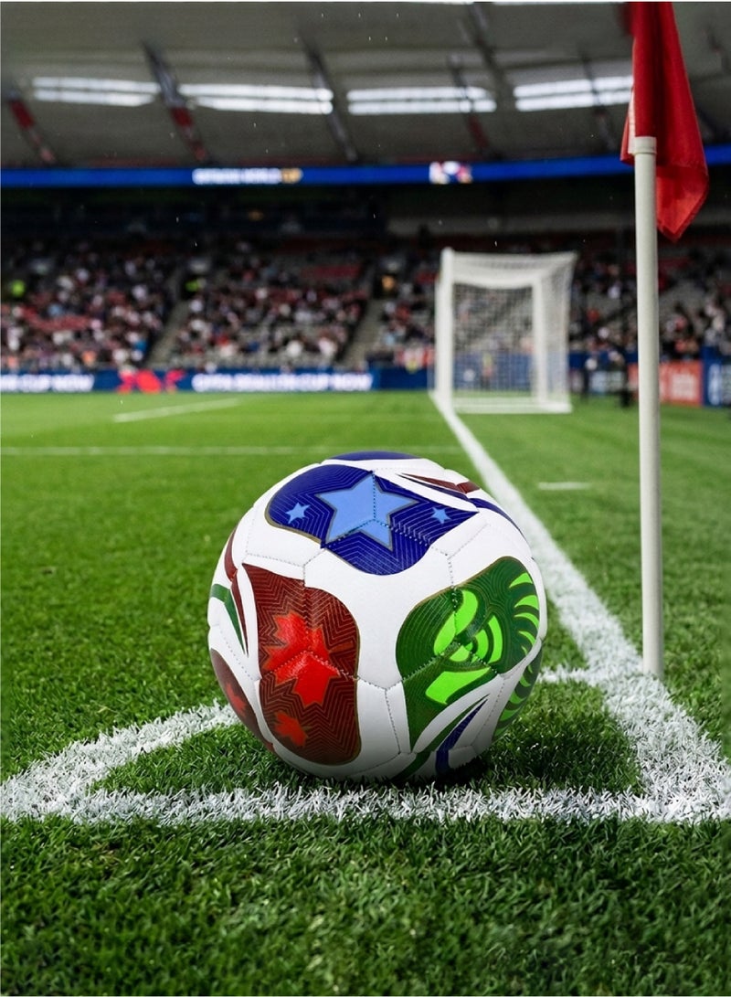 كرة قدم لكأس العالم 2026، تصميم احترافي، مقاس 5، للتدريب والمباريات وتزيين المنزل أثناء مشاهدة المباريات، كرة مونديال - Image 4