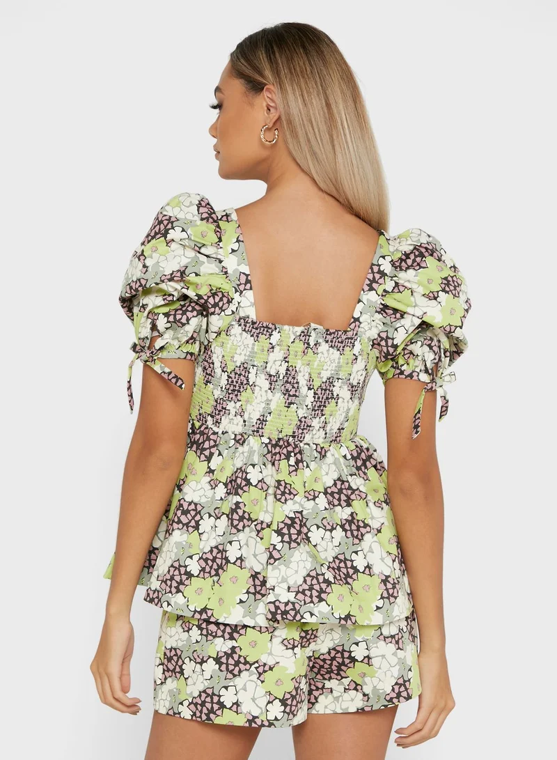 Ted Baker Puff Sleeve Top