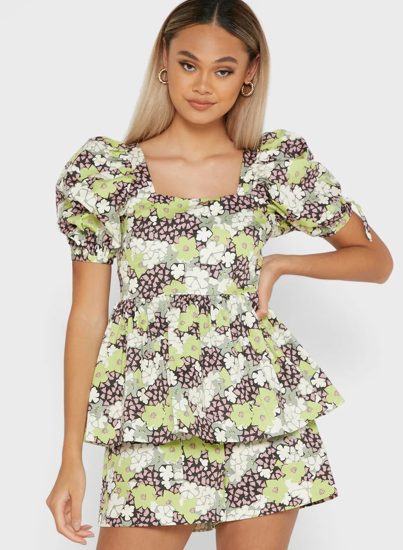Ted Baker Puff Sleeve Top