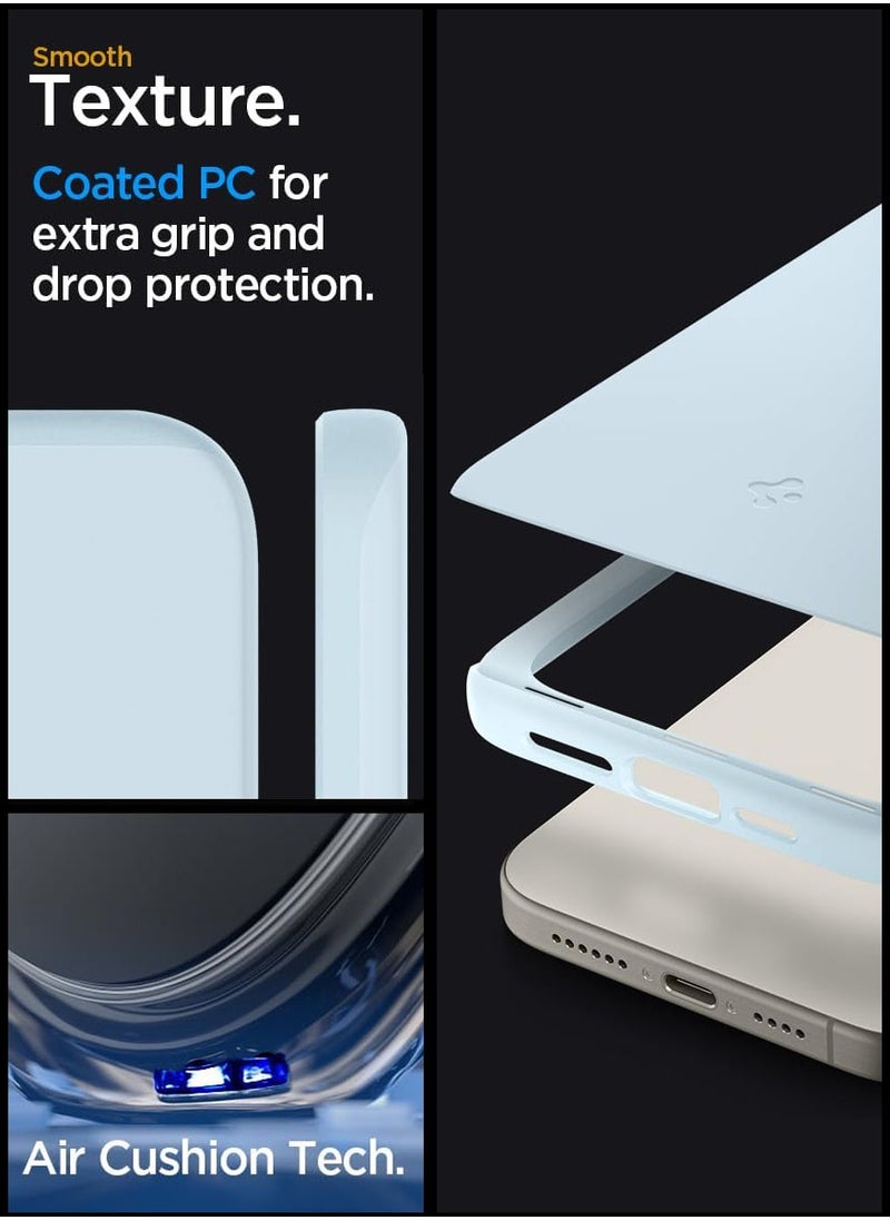 Spigen - Thin Fit for iPhone 15 Pro Max Case Cover - Mute Blue - Image 1