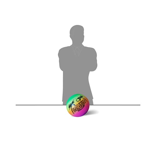 Jupiter Industries CrystalBall™ Inflatable Vinyl Ball for Pool, Beach & Garden| Perfect for Children Outdoor & Indoor Play| PVC Ball for Kids with 2 Inflating Pins| Size 9 Inches | Multicolor - Image 5