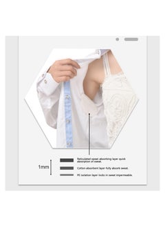 UNIVERSAL 24 Pieces Underarm Pads Absorbing Underarm Sweat Absorbing Underarm Sweat Absorbing Sweat Absorbing Underarm Pads to Keep Underarms Dry (White)  - Image 5