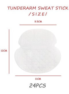 UNIVERSAL 24 Pieces Underarm Pads Absorbing Underarm Sweat Absorbing Underarm Sweat Absorbing Sweat Absorbing Underarm Pads to Keep Underarms Dry (White)  - Image 2