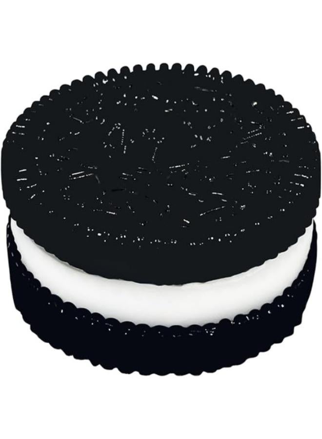 Donciety Black Taba Squishy, Stress Relief Toy, Squishy Biscuit, Squeeze Toy
