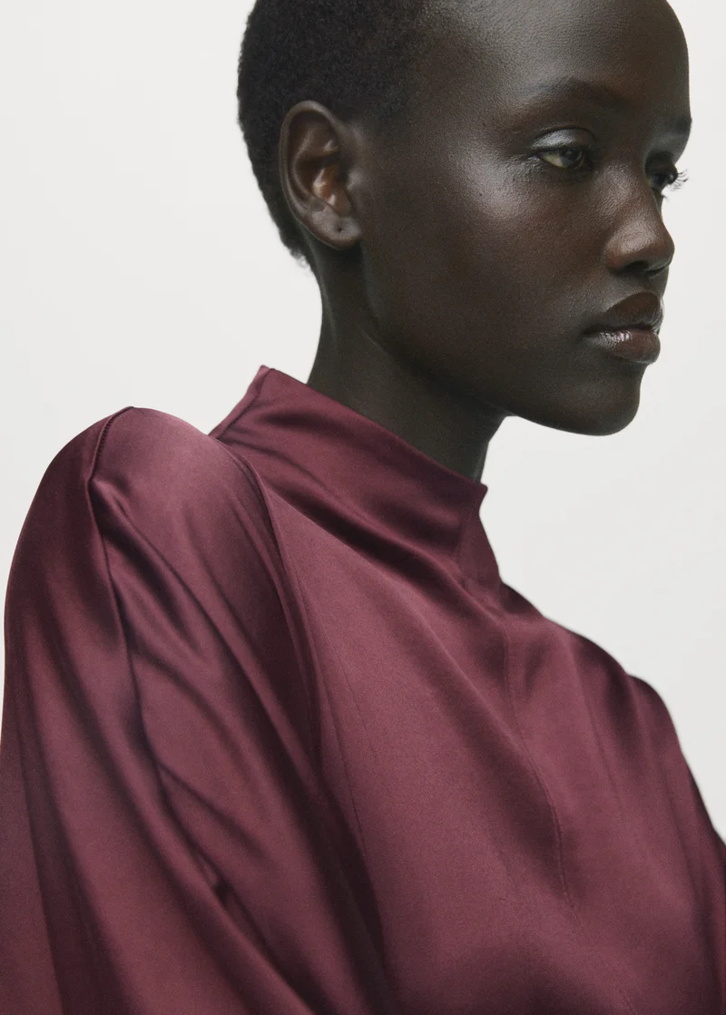 MANGO  Belt satin dress for Women | Best Price UAE